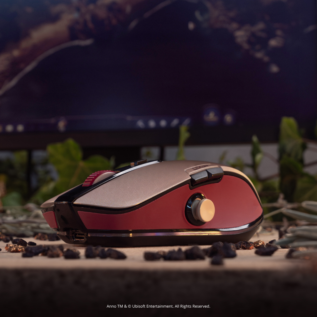 Souris sans fil FLEX MOUSE avec joystick 3D et tapis de souris – Édition Anno 117 : Pax Romana