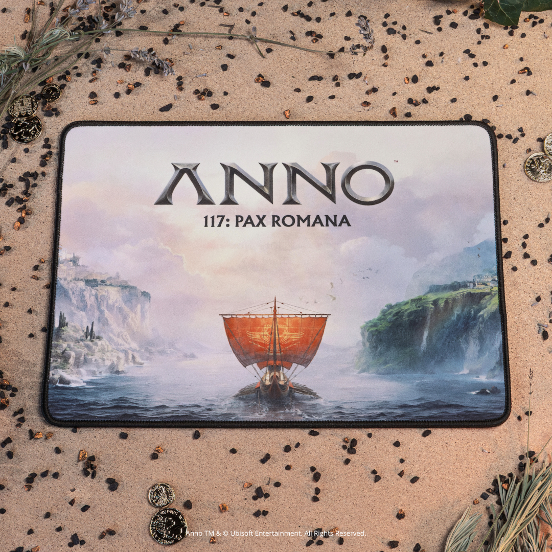 FLEX MOUSE kabellose Maus mit 3D-Joystick und Mauspad – Anno 117 Edition: Pax Romana