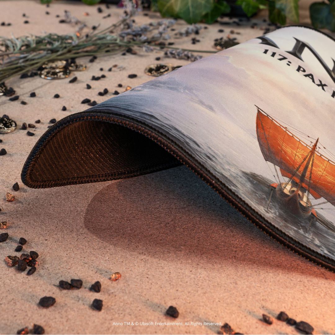 FLEX MOUSE kabellose Maus mit 3D-Joystick und Mauspad – Anno 117 Edition: Pax Romana