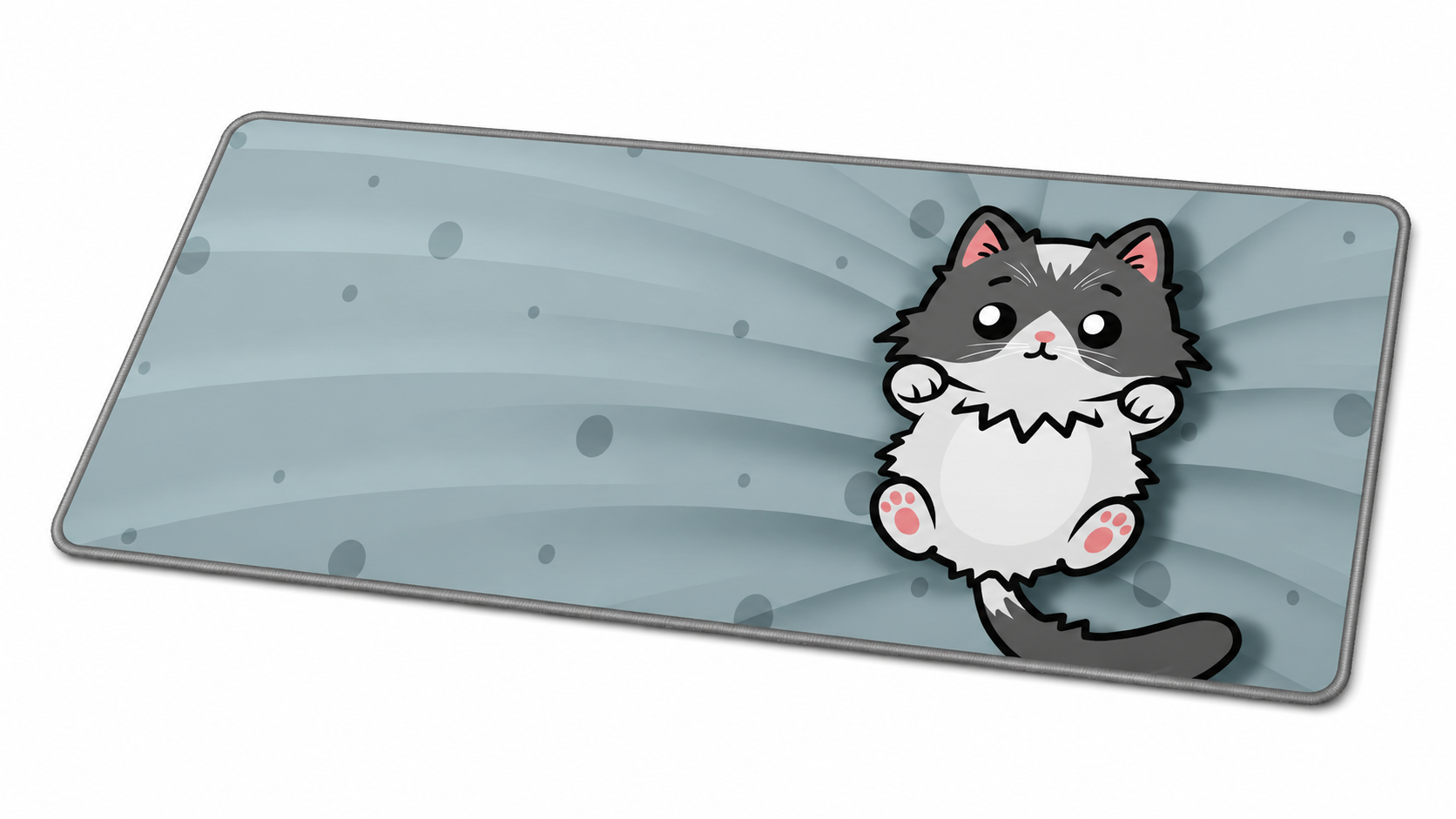 Tapis De Souris Flexible XXL - Cutiecat - Surface Souple Micro-texturée