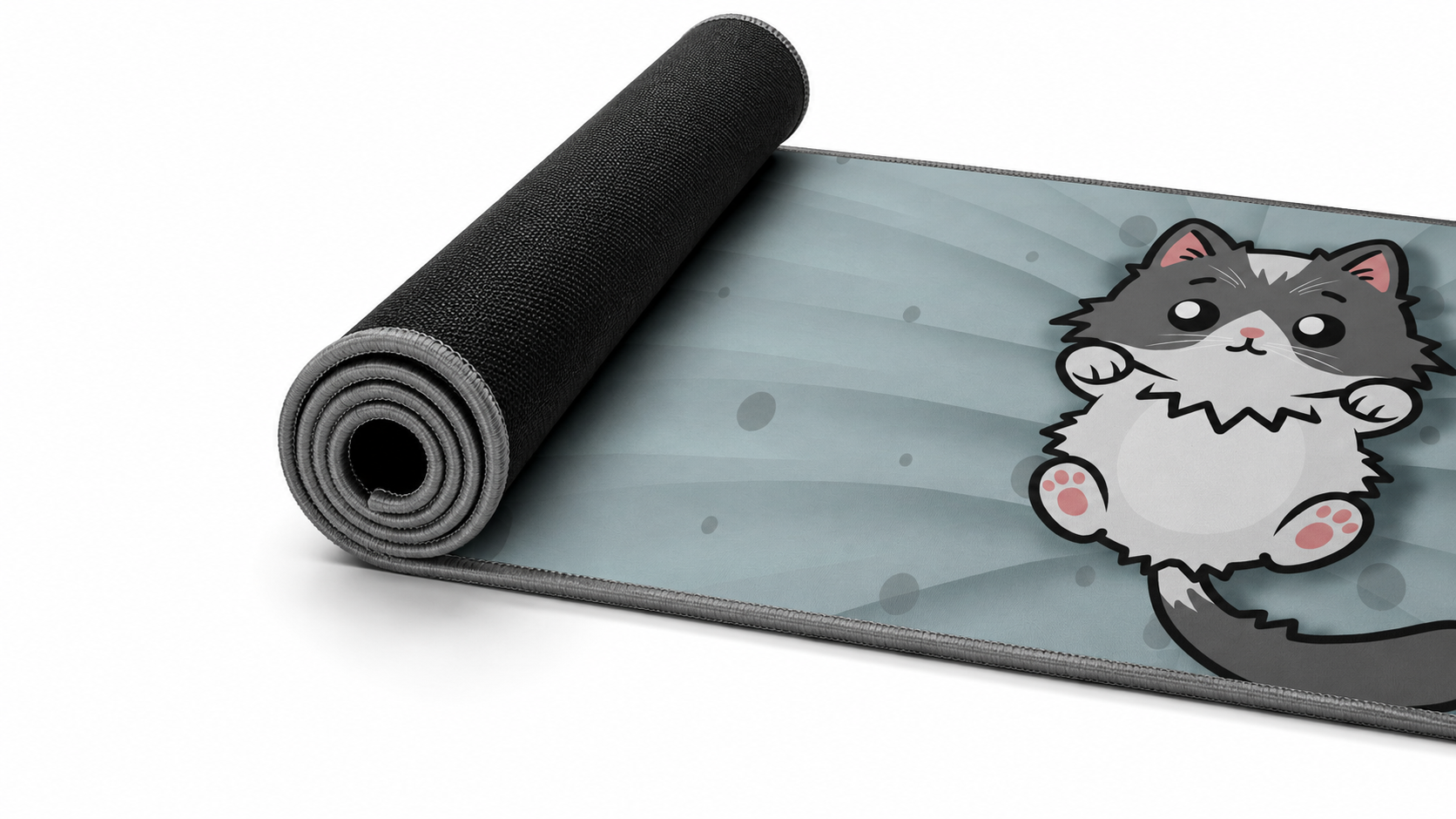 Tapis De Souris Flexible XXL - Cutiecat - Surface Souple Micro-texturée