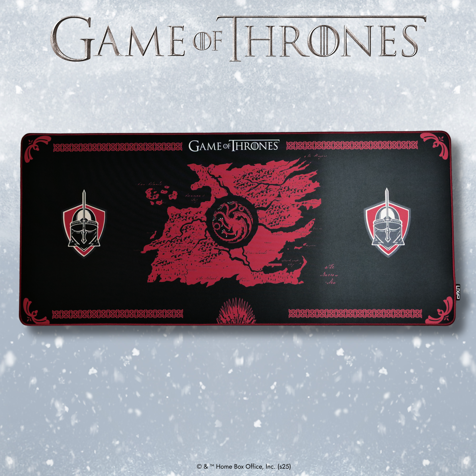 プレイマット NORTH America 海外 Flexible XXL Mouse Pad - Game of Thrones - Targaryen Black – Lexip