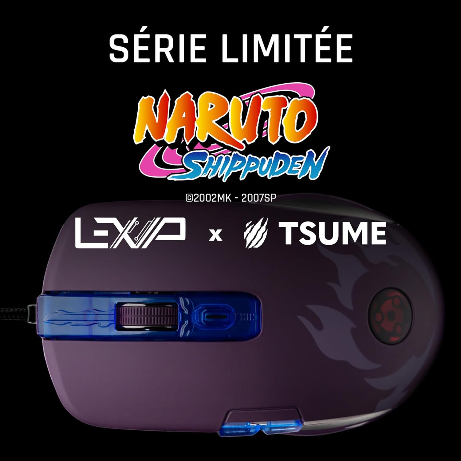 Souris Madara “Destruction” - Naruto Shippuden - Avec joystick de pouce et patins céramiques