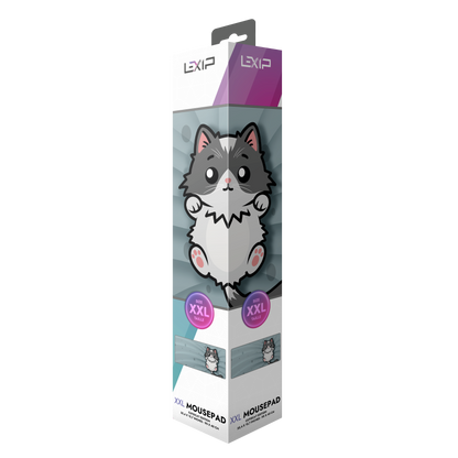 Tapis De Souris Flexible XXL - Cutiecat - Surface Souple Micro-texturée