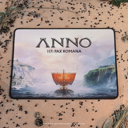 FLEX MOUSE kabellose Maus mit 3D-Joystick und Mauspad – Anno 117 Edition: Pax Romana