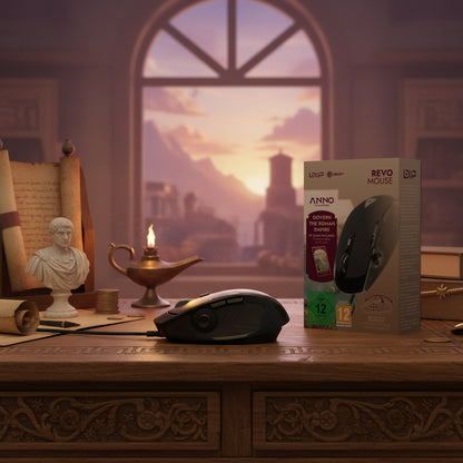 REVO-Maus mit Joystick + PC-Spiel – Anno 117 Edition: Pax Romana