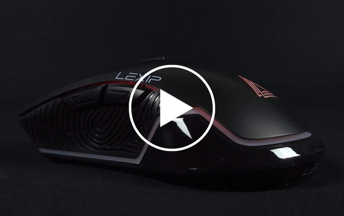 Lexip AR18 - Wireless Gaming Mouse with Ceramic Skates