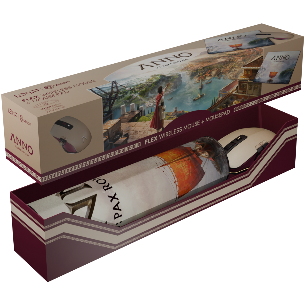 Anno 117 Wireless FLEX Mouse with Mouse Pad