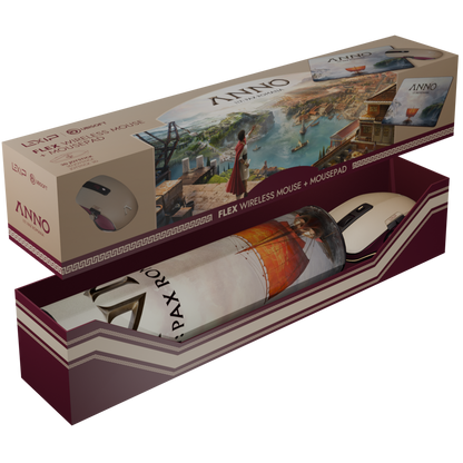 Anno 117 Wireless FLEX Mouse with Mouse Pad
