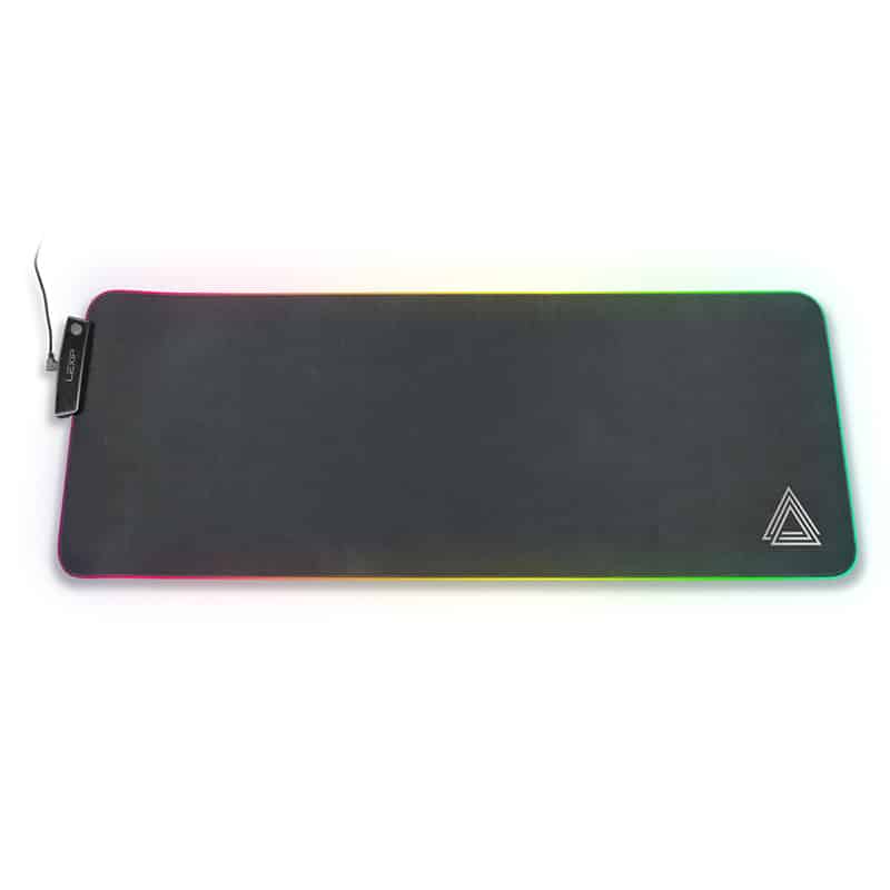 LEXIP B10 - XL flexible mouse pad, with soft micro-textured surface and RGB lighting - 800x400x4mm