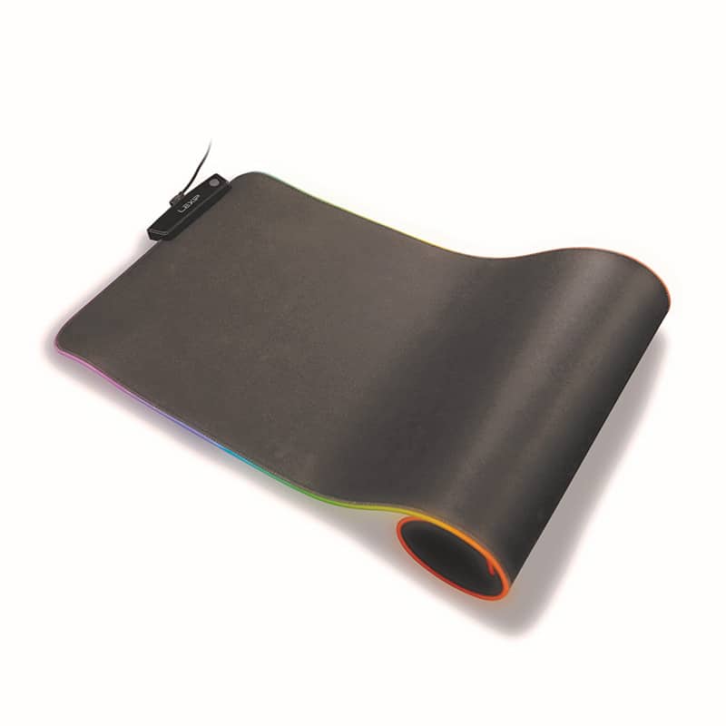 LEXIP B10 - XL flexible mouse pad, with soft micro-textured surface and RGB lighting - 800x400x4mm