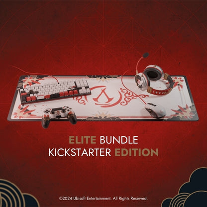 Exklusives Kickstarter-Paket „Elite“ – QWERTZ-Tastatur – Spiel nicht enthalten – 5 Zubehörteile