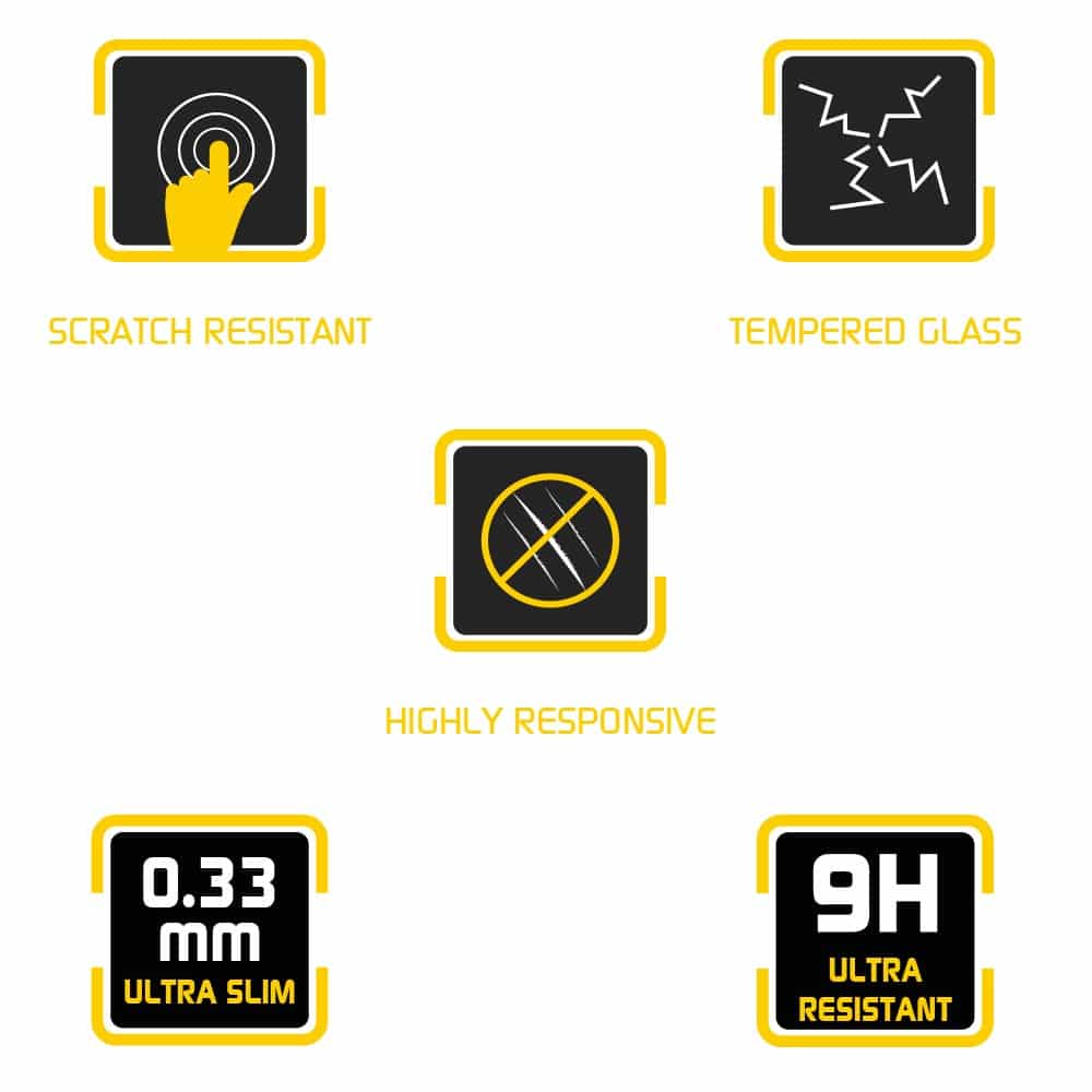9h Displayschutz aus gehärtetem Glas (Switch)