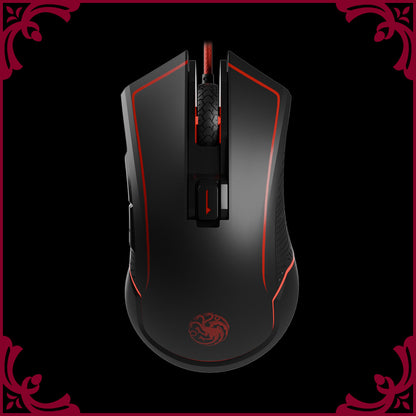 Souris - Targaryen - Sans-Fil - Game of Thrones – Ambidextre Et Patins Céramiques – Lexip x Warner