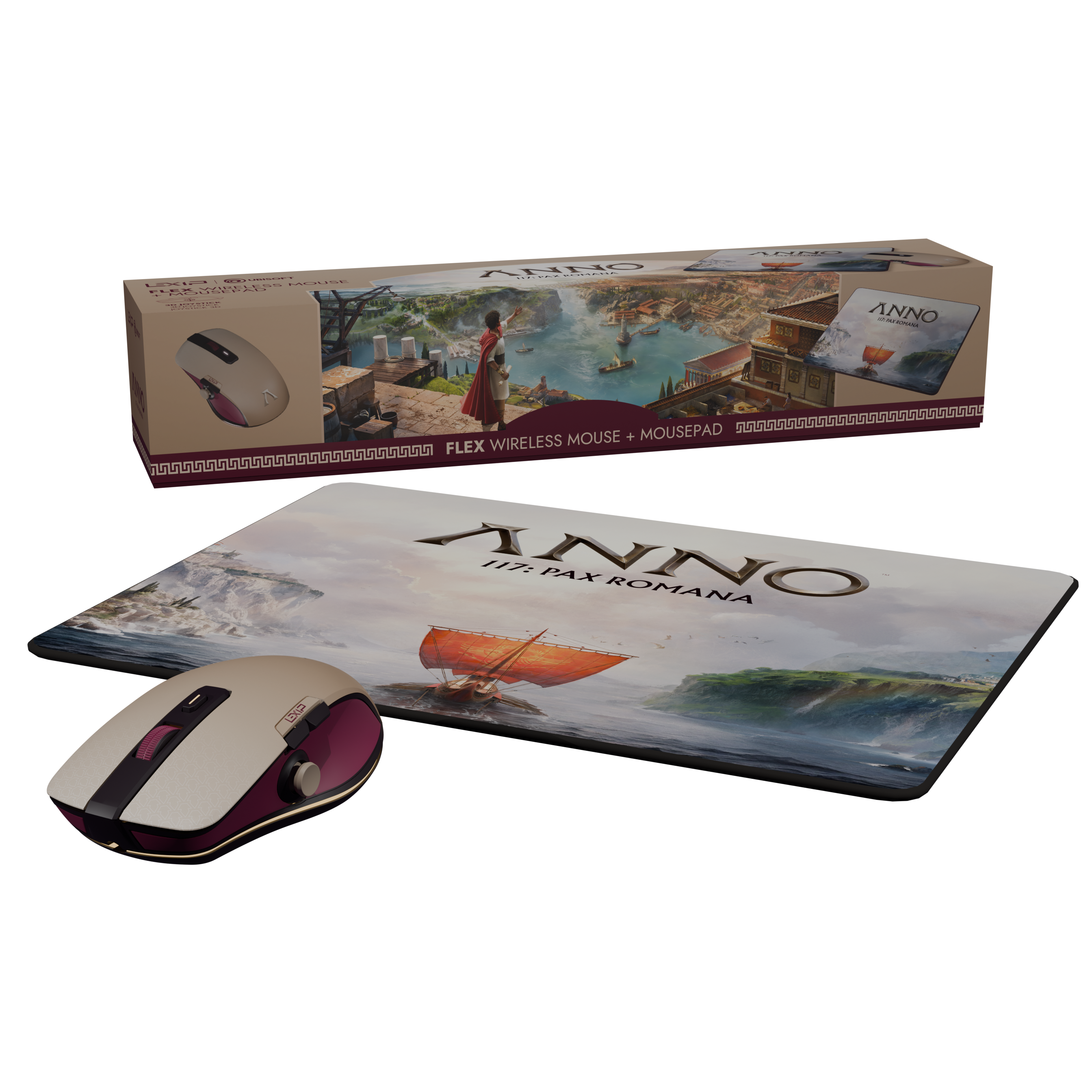 Anno 117 Wireless FLEX Mouse with Mouse Pad