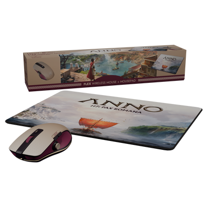 Anno 117 Wireless FLEX Mouse with Mouse Pad