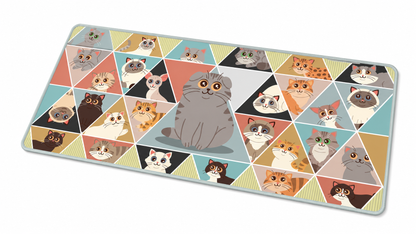 Tapis De Souris Flexible XXL - Lovecat - Surface Souple Micro-texturée