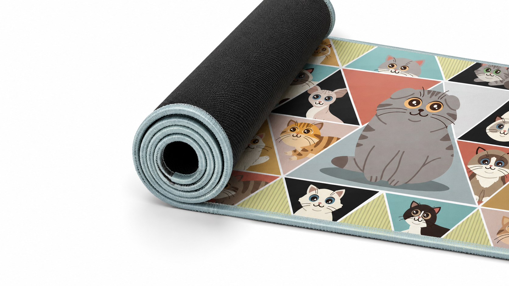Tapis De Souris Flexible XXL - Lovecat - Surface Souple Micro-texturée