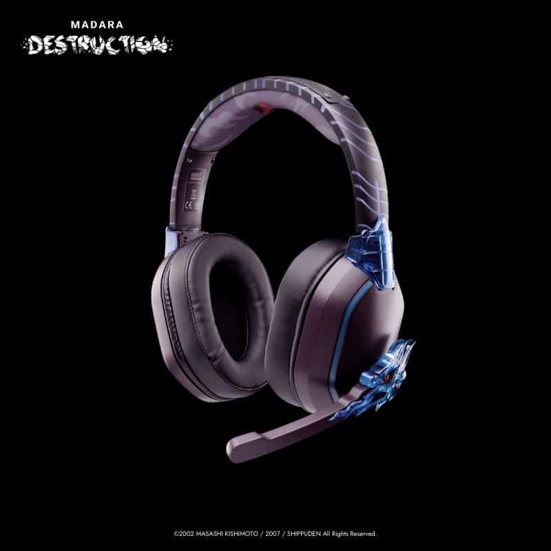 Naruto Shippuden Kakashi "Kamui" Headset - Bluetooth, With Detachable Microphone - Wireless On PC, Nintendo Switch, Android, IOS And Tablet - Wired On Ps4, Ps5 And Xbox