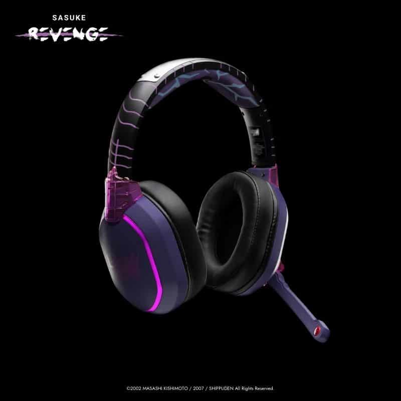 SASUKE "REVENGE" NARUTO SHIPPUDEN HEADSET - Bluetooth, with detachable microphone - Wireless on PC, Nintendo Switch, Android, iOS and tablet - Wired on PS4, PS5 and Xbox