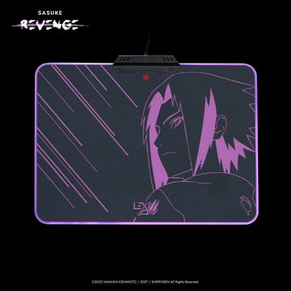 NARUTO SHIPPUDEN MOUSE PAD - With micro-textured hard surface and RGB lighting - MADARA