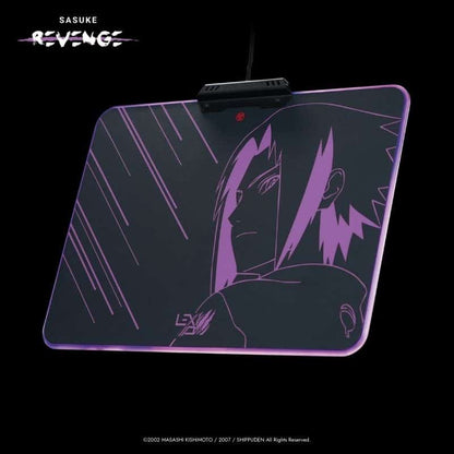 NARUTO SHIPPUDEN MOUSE PAD - With micro-textured hard surface and RGB lighting - SASUKE