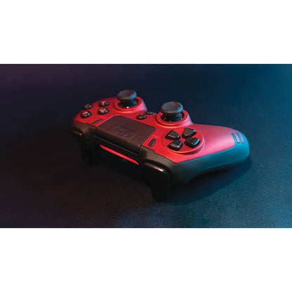 Metaltech Controller - Wireless with 4 programmable paddles, PC/PS4 compatible - Slim Pack Packaging - Red