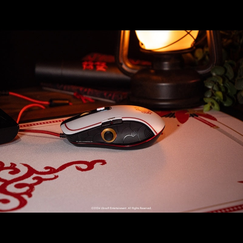 Souris Filaire Assassin's Creed Shadows - Joystick De Pouce Et Patins Céramiques - Lexip X Ubisoft