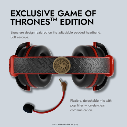 Kabelloses Multiplattform-Headset – Game of Thrones – Targaryen