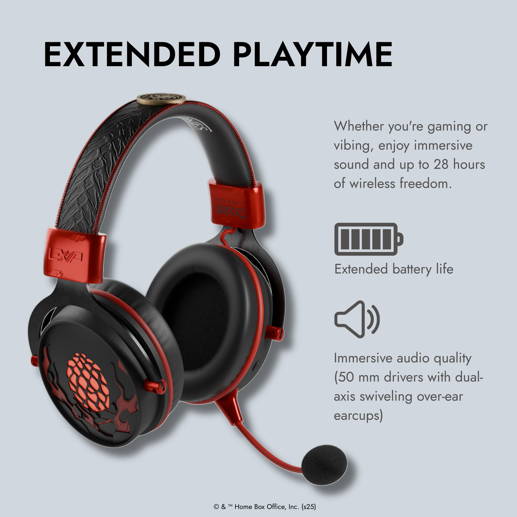 Kabelloses Multiplattform-Headset – Game of Thrones – Targaryen