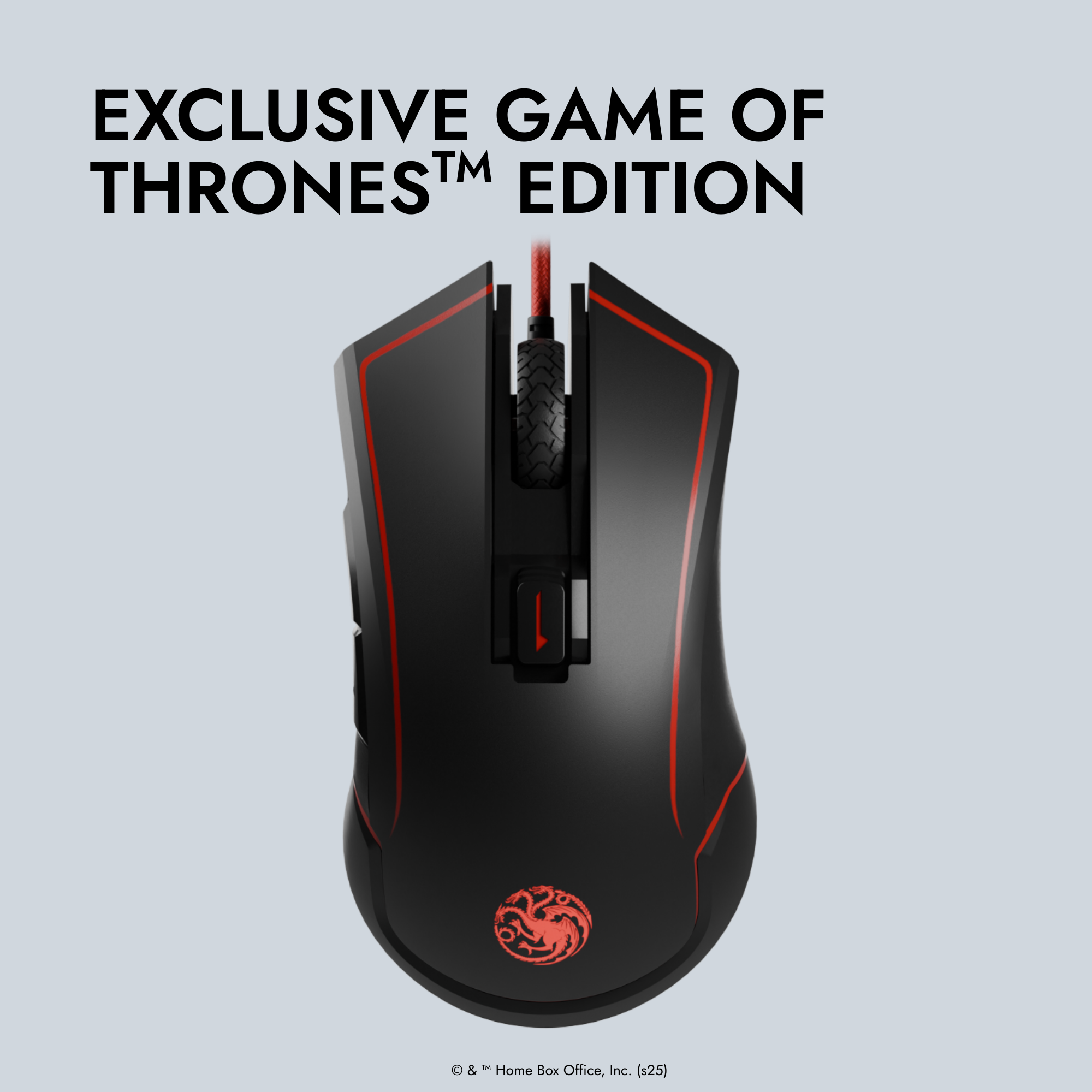 Kabellose Maus mit Keramikfüßen – Game of Thrones – Targaryen