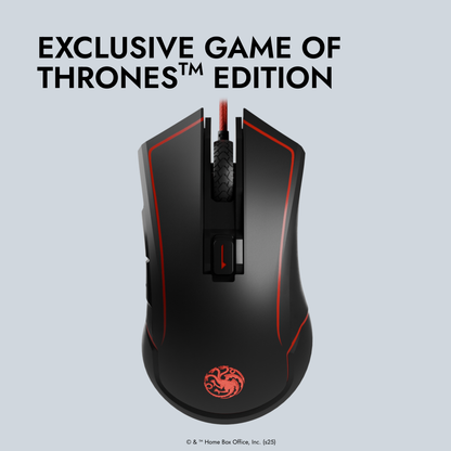 Kabellose Maus mit Keramikfüßen – Game of Thrones – Targaryen