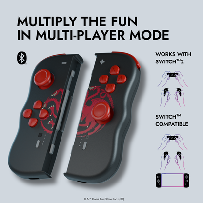 Twinpads controllers for Nintendo Switch™ - Game of Thrones - Targaryen Black