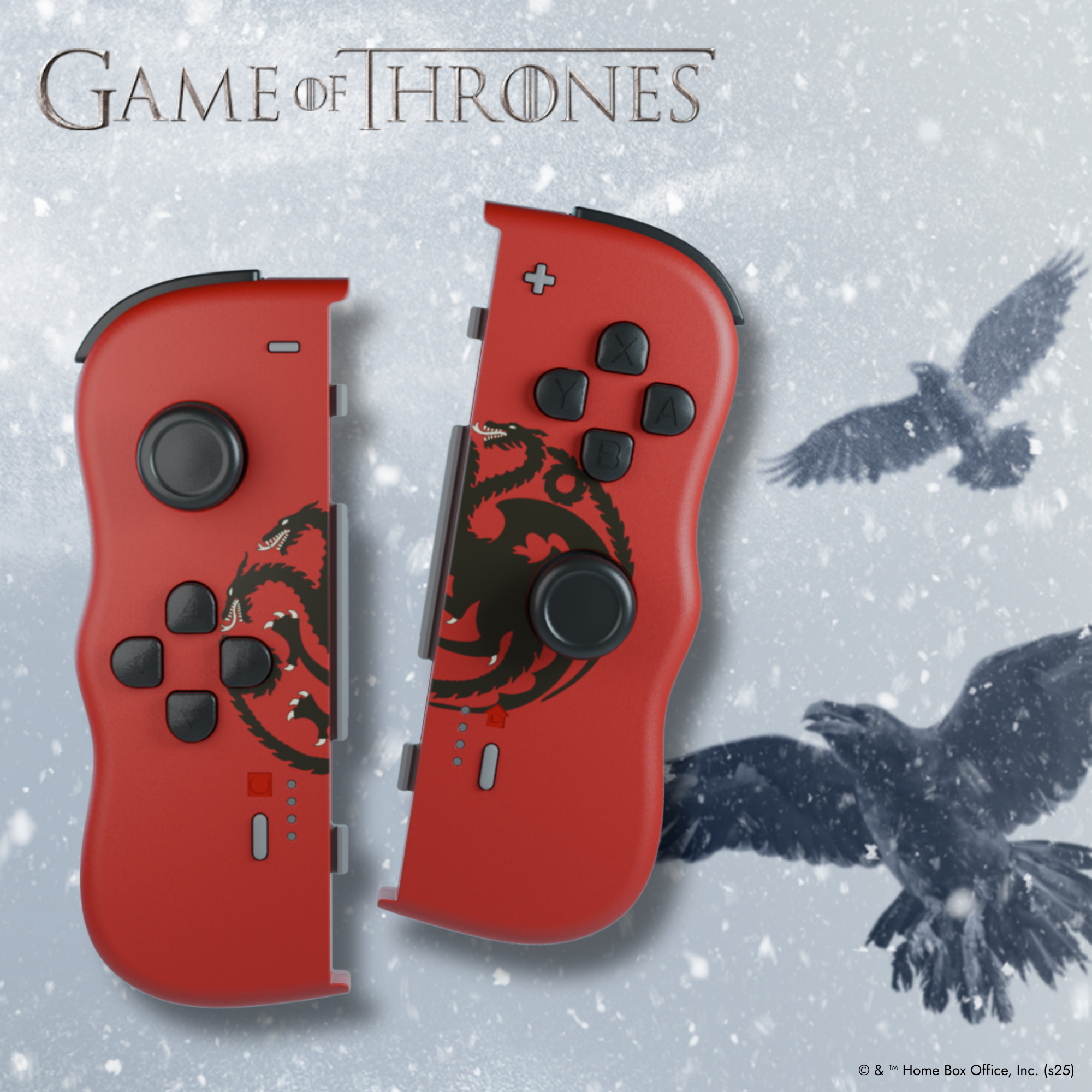 Twinpads-Controller für Nintendo Switch™ – Game of Thrones – Targaryen-Rot