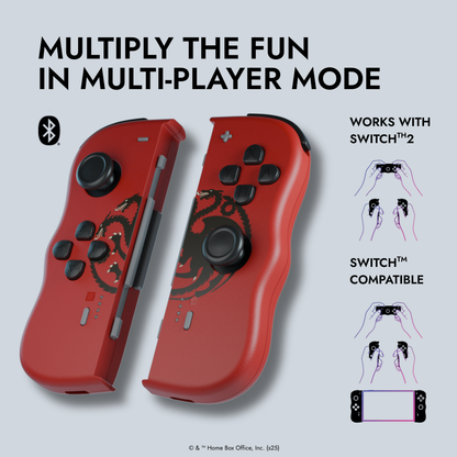 Twinpads-Controller für Nintendo Switch™ – Game of Thrones – Targaryen-Rot