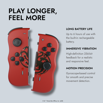 Twinpads-Controller für Nintendo Switch™ – Game of Thrones – Targaryen-Rot