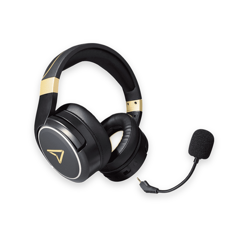 Casque Metaltech Radiance - Sans Fil Faible latence, 32h d'autonomie - Noir et Or